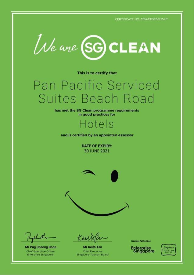 Pan Pacific Serviced Suites Beach Road, Singapore Buitenkant foto